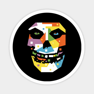 METAL SKULL MASK Magnet